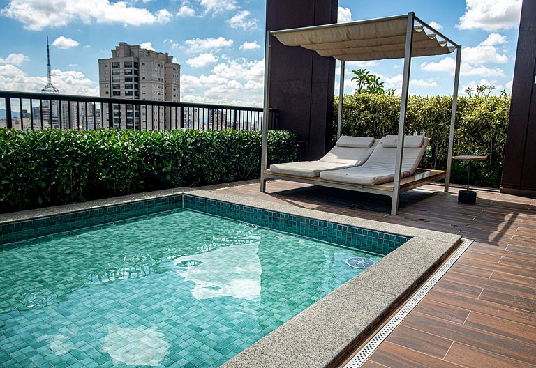 Studio Completo/Piscina/Academia/Metro Vil Mariana