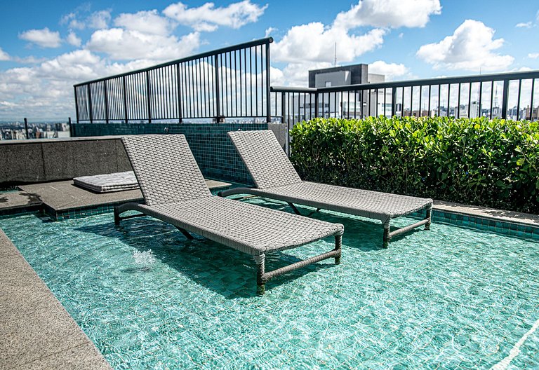 Studio Completo/Piscina/Academia/Metro Vil Mariana