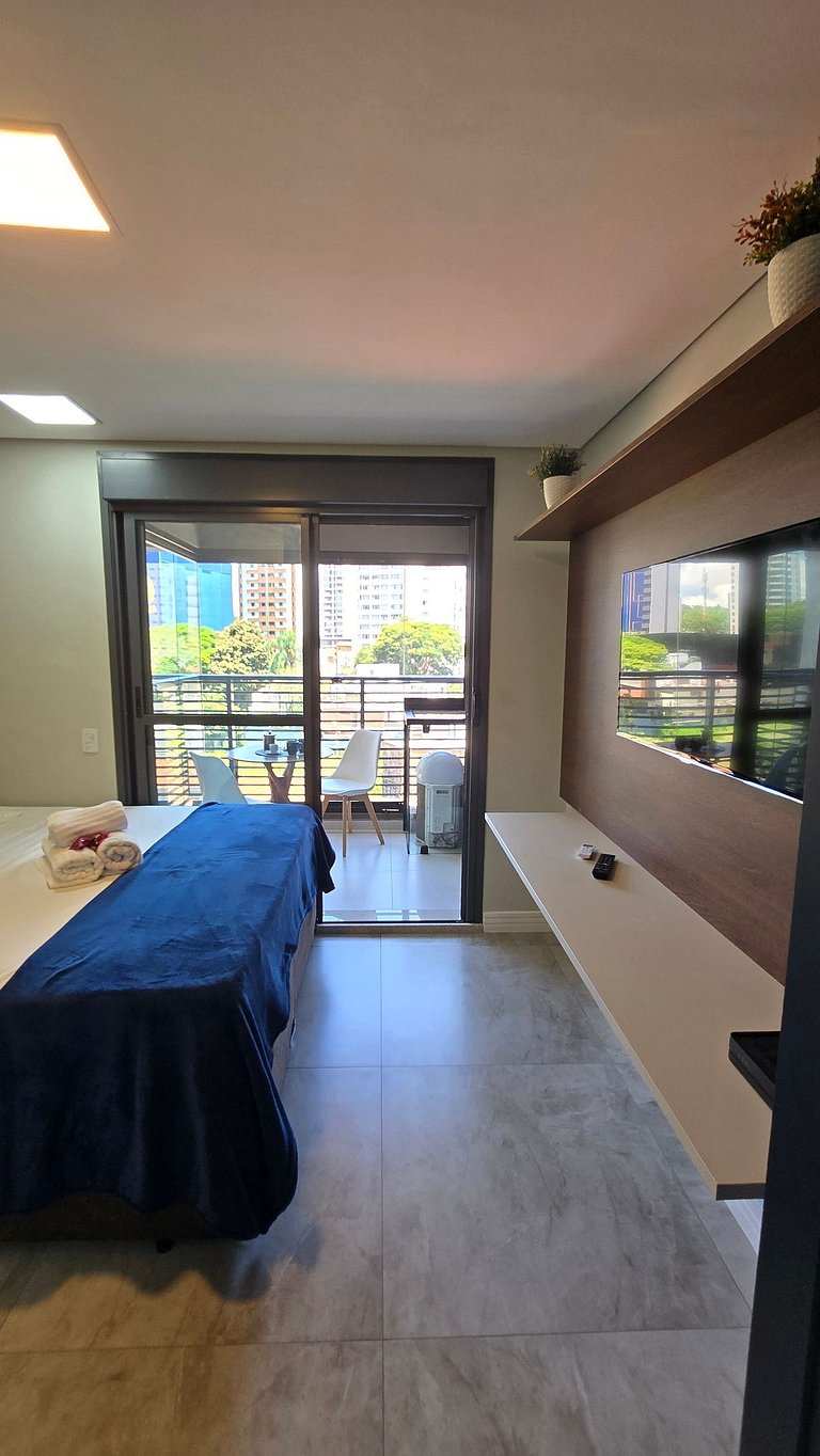 Studio Broklin a 2 min do Metro / Cama Queen