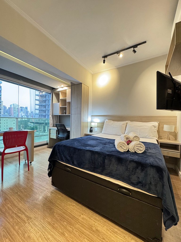 Studio Moderno perto do Allianz + Garagem