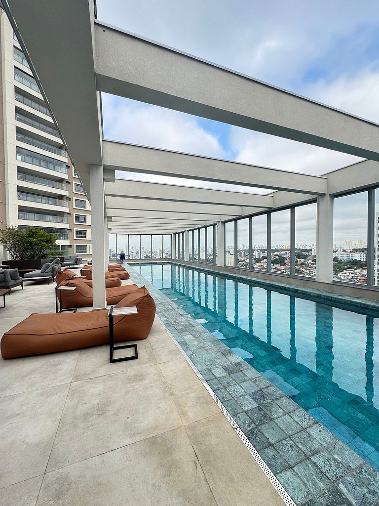 Studio Patio Klabin /Piscina/Academia/Shopping