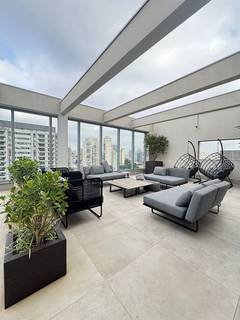 Studio Patio Klabin /Piscina/Academia/Shopping