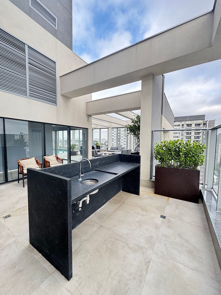 Studio Patio Klabin /Piscina/Academia/Shopping