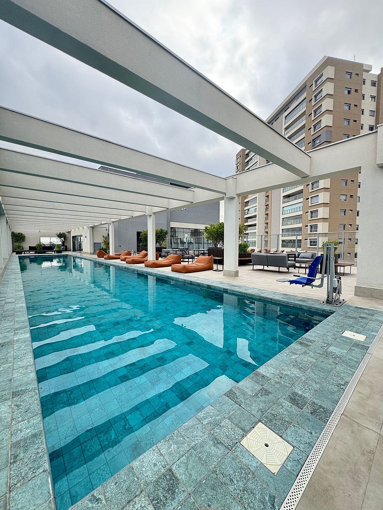 Studio Patio Klabin /Piscina/Academia/Shopping