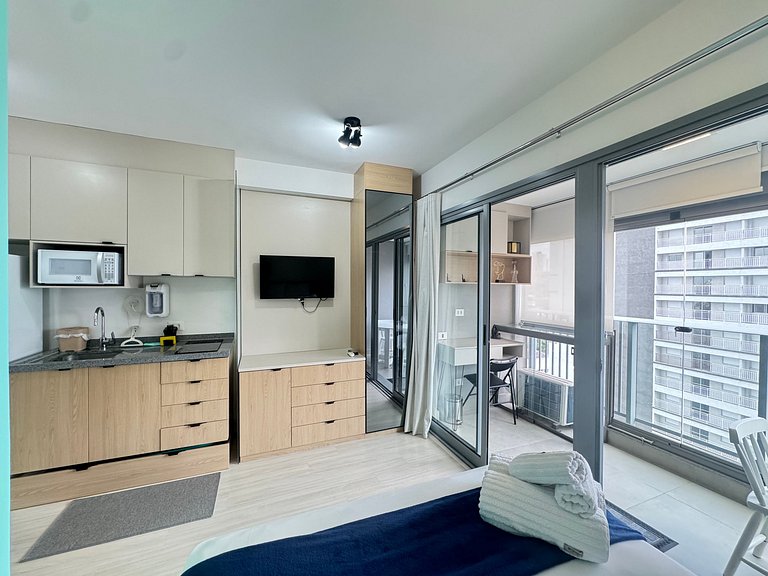 Studio Patio Klabin /Piscina/Academia/Shopping