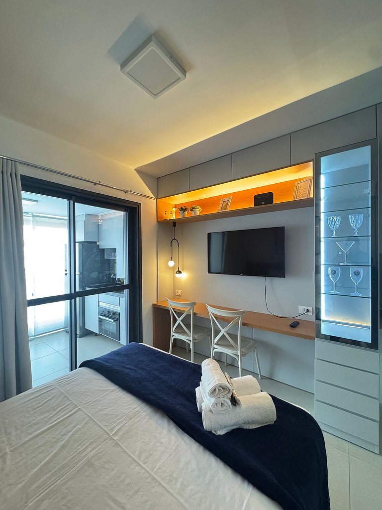 Studio Completo/Piscina/Academia/Metro Vil Mariana