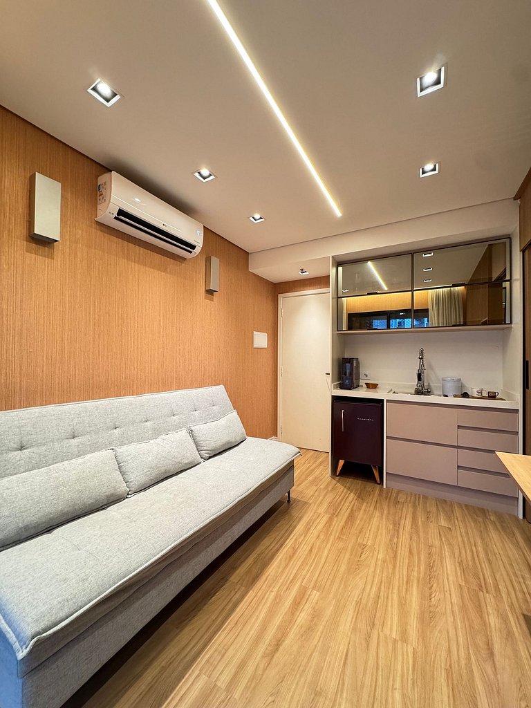 Elegância no Itaim /Cama King/Piscina/Restaurante