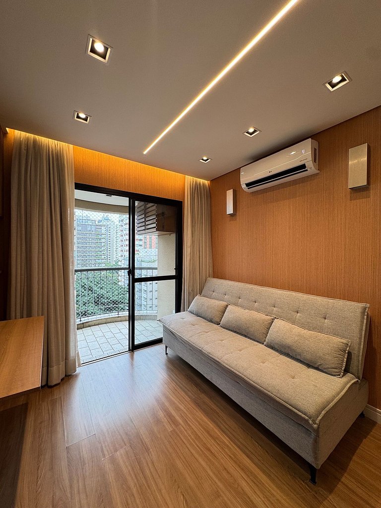 Elegância no Itaim /Cama King/Piscina/Restaurante