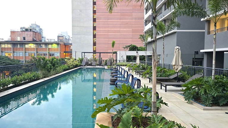 Lindíssimo apt Vila Mariana/ Metrô Paraíso/Piscina