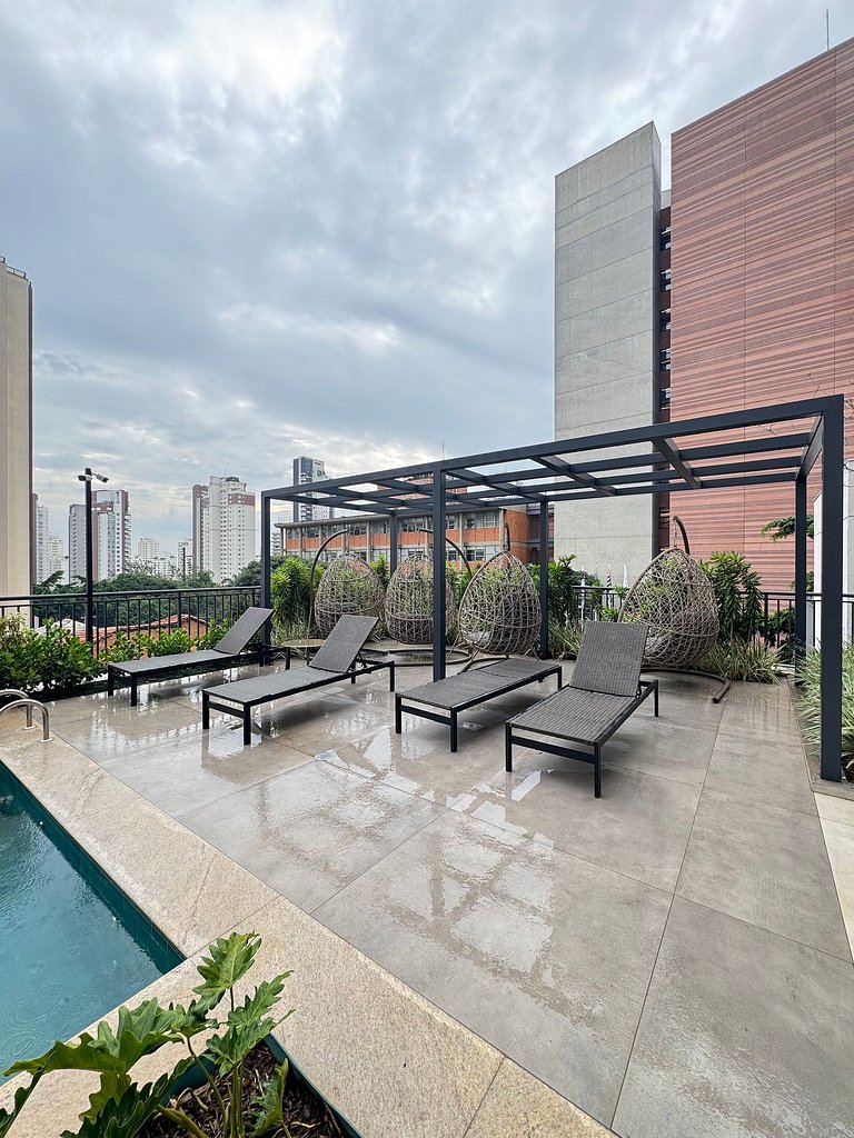 Lindíssimo apt Vila Mariana/ Metrô Paraíso/Piscina