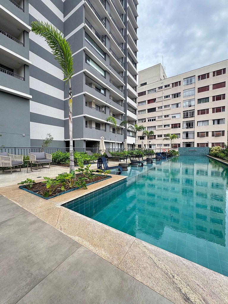 Lindíssimo apt Vila Mariana/ Metrô Paraíso/Piscina