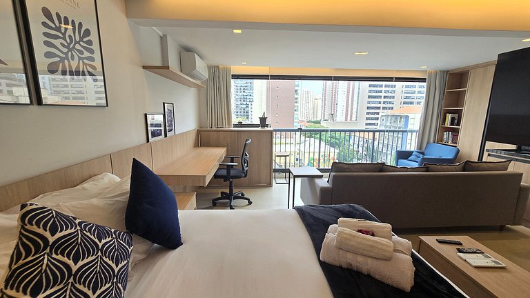 Studio Amplo e luxuoso/Garagem/Vila Mariana
