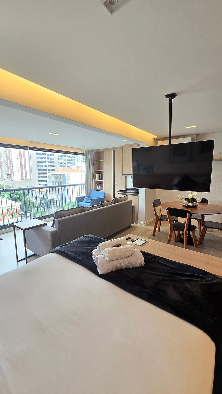 Studio Amplo e luxuoso/Garagem/Vila Mariana