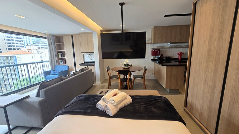Studio Amplo e luxuoso/Garagem/Vila Mariana