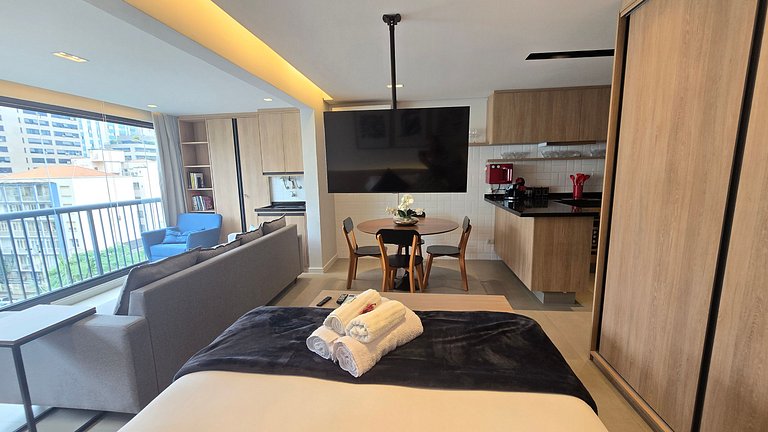 Studio Amplo e luxuoso/Garagem/Vila Mariana