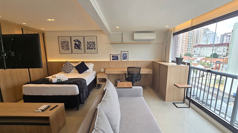 Studio Amplo e luxuoso/Garagem/Vila Mariana