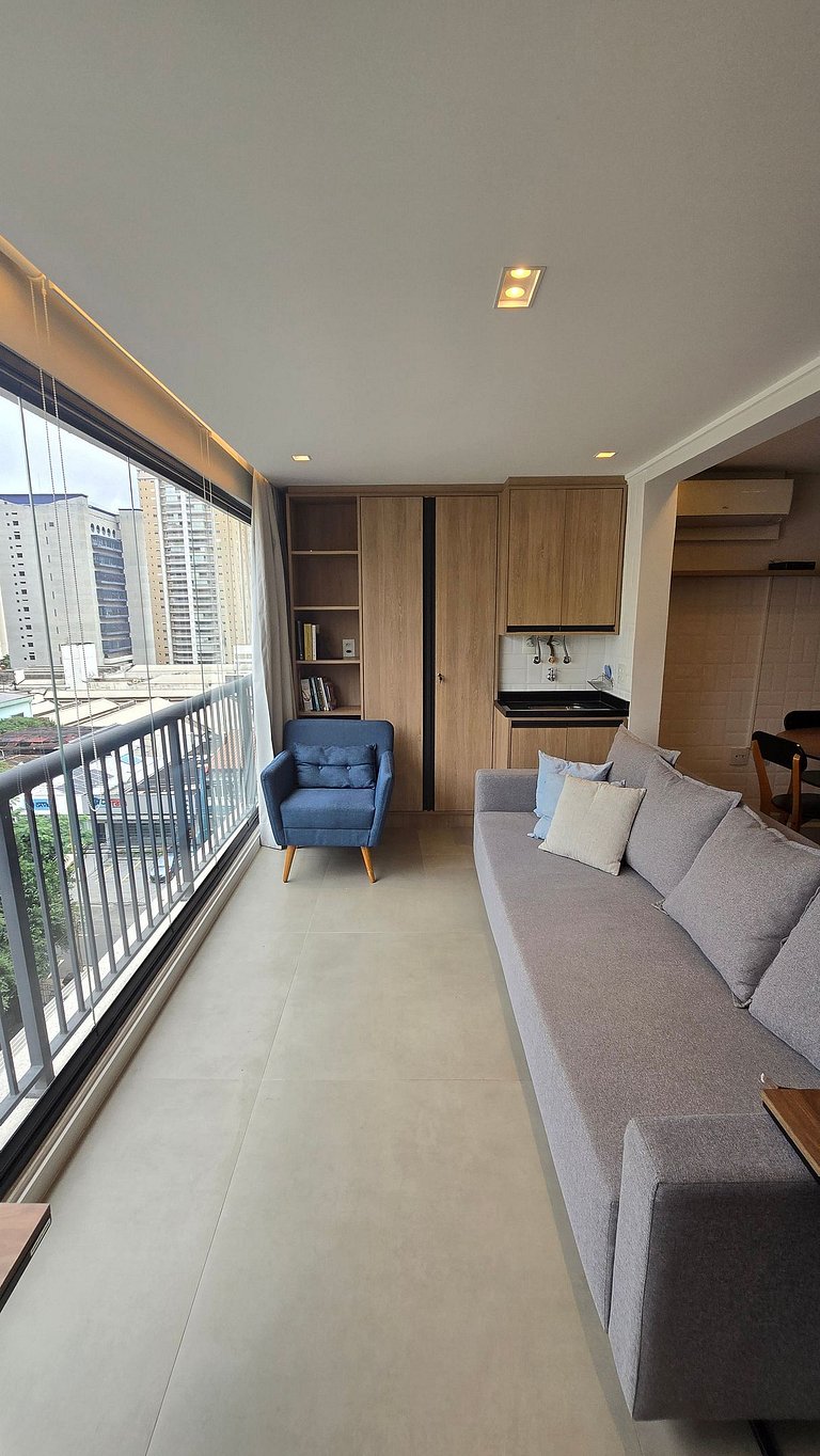 Studio Amplo e luxuoso/Garagem/Vila Mariana