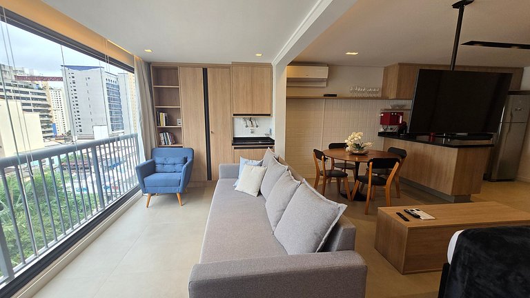 Studio Amplo e luxuoso/Garagem/Vila Mariana