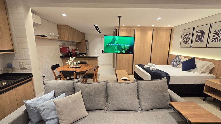 Studio Amplo e luxuoso/Garagem/Vila Mariana