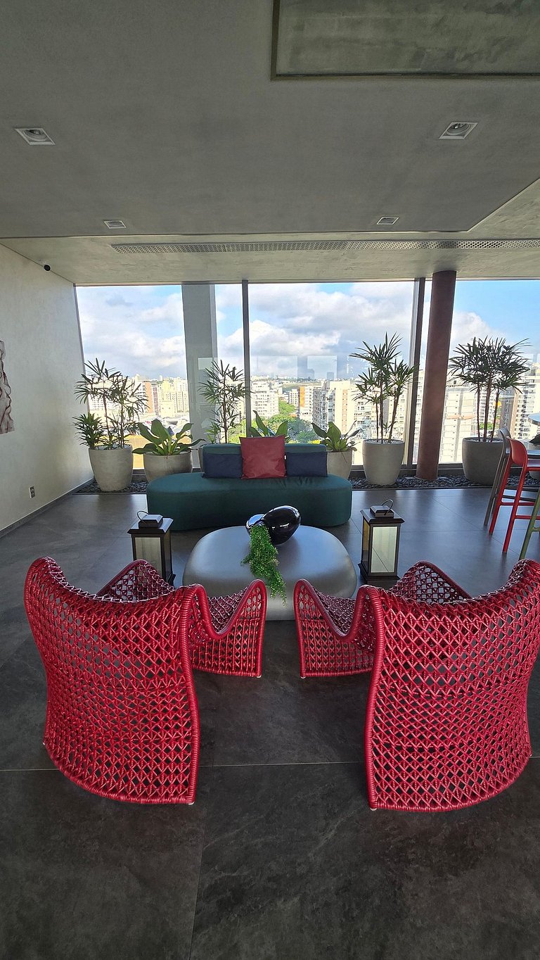 Studio Completíssimo em Moema/Piscina/Academia