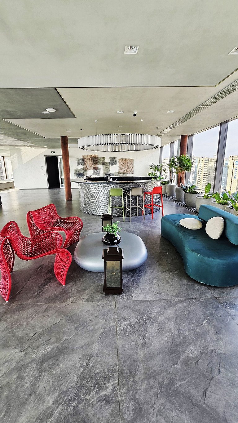 Studio Completíssimo em Moema/Piscina/Academia