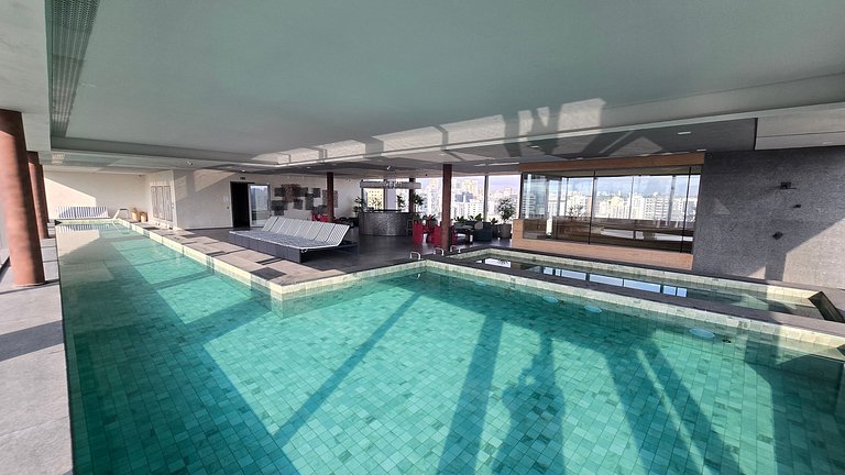 Studio Completíssimo em Moema/Piscina/Academia