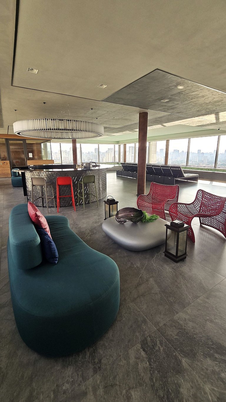Studio Completíssimo em Moema/Piscina/Academia