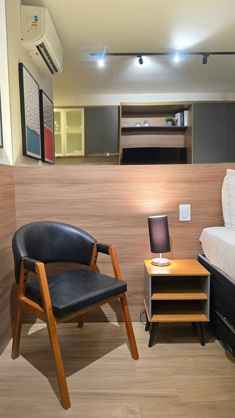 Studio Completíssimo em Moema/Piscina/Academia
