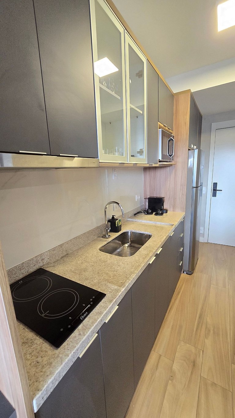 Studio Completíssimo em Moema/Piscina/Academia