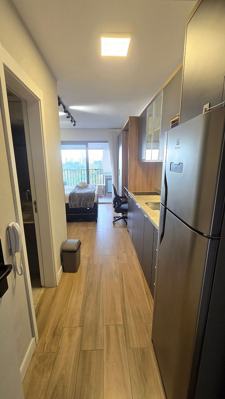 Studio Completíssimo em Moema/Piscina/Academia