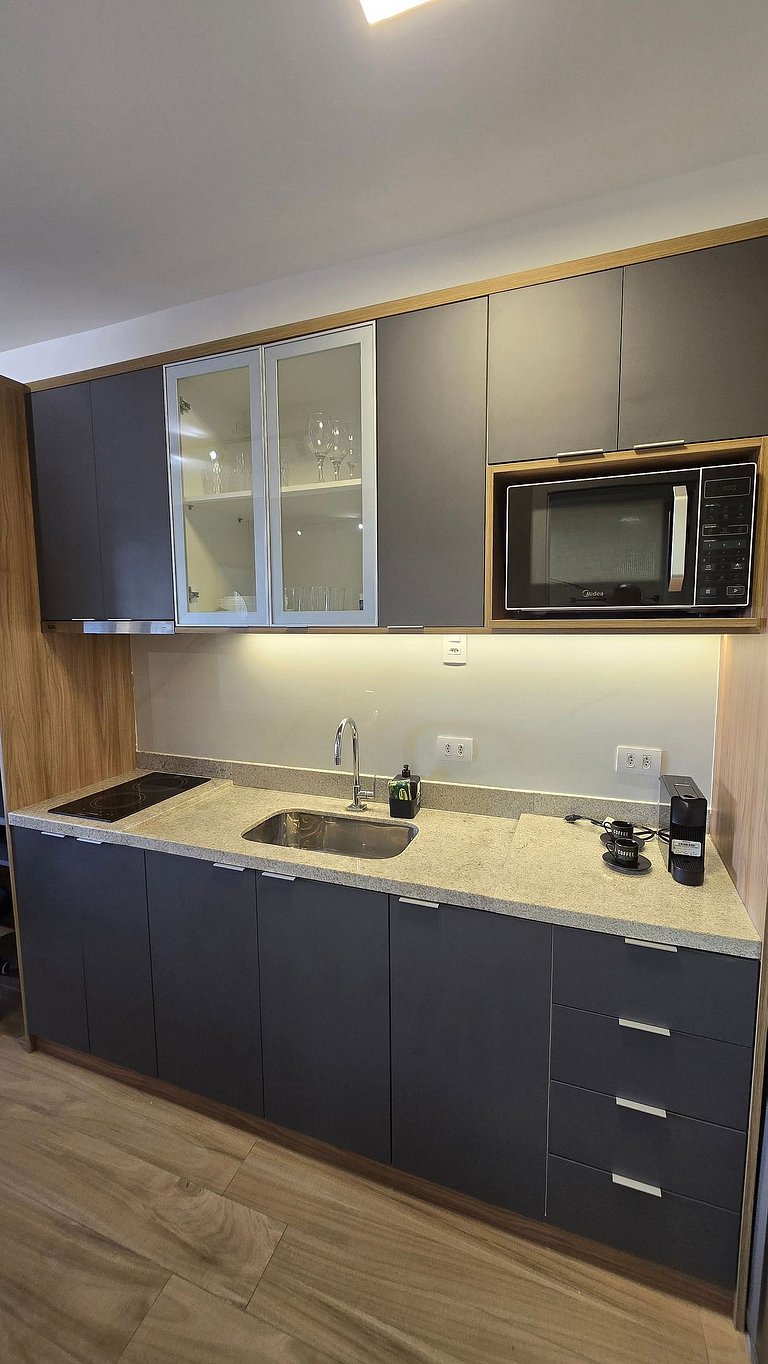 Studio Completíssimo em Moema/Piscina/Academia