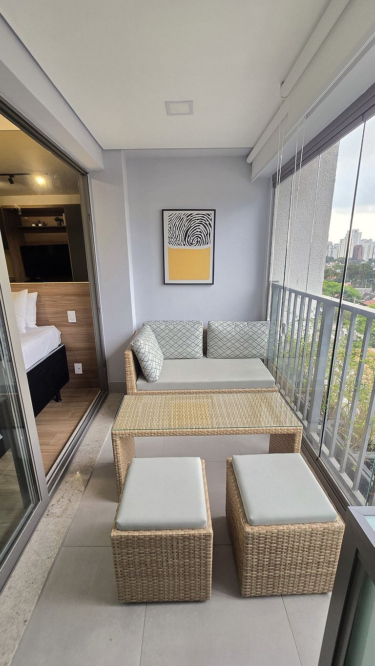 Studio Completíssimo em Moema/Piscina/Academia